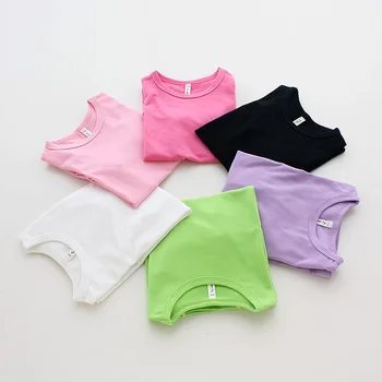 2020 m. Pavasario Vasaros Vaikų Berniukų marškinėliai Kūdikių Medvilnės Tees Geros Kokybės Berniukai Viršuje Vaikai tshirts Girl Audinys Kūdikių Mergaičių t Shirts