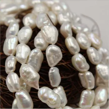 8*11MM 34Pcs Baroko AA Natūralių Gėlavandenių Perlų Gija Granulių Auskaru Ausyje Karoliukai Papuošalų Granulių