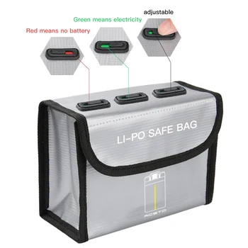 Už DJI Mini 2 Drone Lipo Baterija Atveju mavic mini Sprogimų Saugojimo Krepšys atspari Ugniai apsauginėje dėžėje Radiacinės Saugos