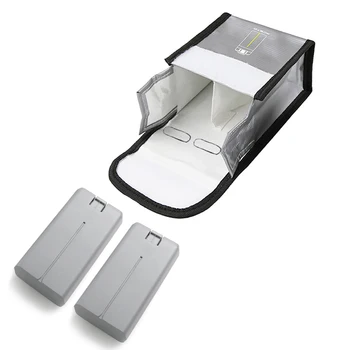 Už DJI Mini 2 Drone Lipo Baterija Atveju mavic mini Sprogimų Saugojimo Krepšys atspari Ugniai apsauginėje dėžėje Radiacinės Saugos