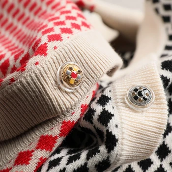 BARESKIY kašmyro megztinis moterims 2019 m. pavasarį naujas megztiniai striukė apvalios kaklo megztinis plonas ruožas megztinis, trumpi moteriški drabužiai