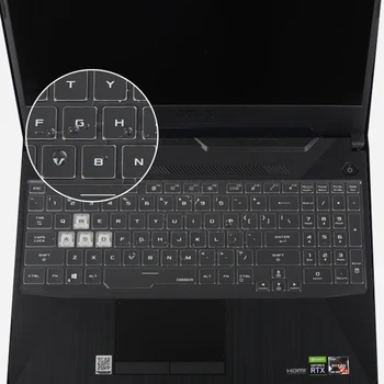 OVY Klaviatūros Apima ASUS TUF Žaidimų F15 FX506 FA506 F17 FX706 FA706 naujų 2020 m. TPU aiškų nešiojamojo kompiuterio klaviatūros dangtelis apsaugos nuo Dulkių