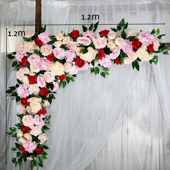 1pc 120cm Vestuvių arch gėlių eilės gėlių dirbtinės gėlės sienos vestuvių etapas fono Namų dekoro netikrą gėlių ekranas