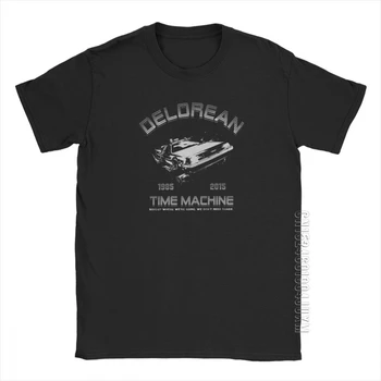 Delorean Skrydžio Atgal Į Ateitį T-Shirts Laiko Mašina T Marškinėliai Vyrams Dizaineris Nuostabus Tee Marškinėliai Grynos Medvilnės Viršūnės