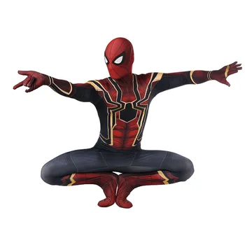 Suaugę Vaikai geležies kostiumas, cosplay kostiumų 3D Spausdinimo Lycra Spandex Zentai Superhero cosplay Bodysuit Jumpsuits Helovinas Kostiumas