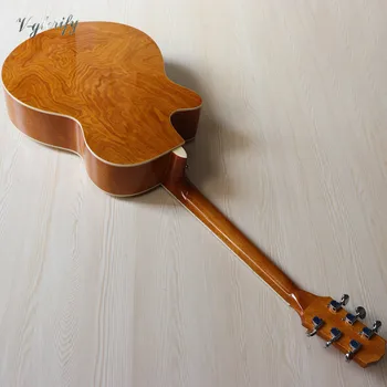 Aukštos klasės eglės 40 colių elektros akustinė gitara cutaway dizainas 6 eilutę ashwood liaudies gitara su kino privalomi
