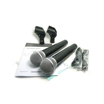 Klasės Profesionalių UHF Bevielis Mikrofonas BLX288 Etape Gyventi Vokalas Karaoke Sistema Su BLX G-58 Dual Rankinį Siųstuvą, Mic