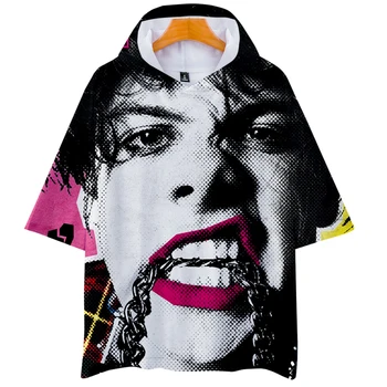 Yungblud Juoda Širdžių Klubas gobtuvu marškinėliai topai Populiarus Dainininkas hoodie Marškinėlius hip-hop Kostiumai, marškinėliai, streetwear t-shirt