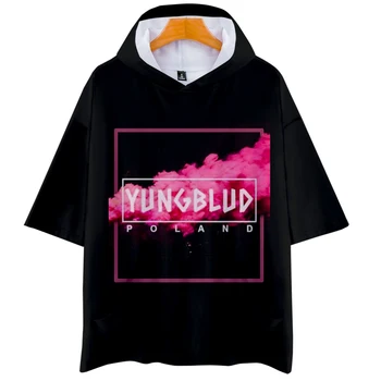 Yungblud Juoda Širdžių Klubas gobtuvu marškinėliai topai Populiarus Dainininkas hoodie Marškinėlius hip-hop Kostiumai, marškinėliai, streetwear t-shirt