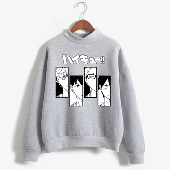 Moterų Marškinėliai Anime Haikyuu Hoodies Moterų Juokinga Karasuno Grafinis Streetwear Mados Unisex Nertiniai Drabužiai