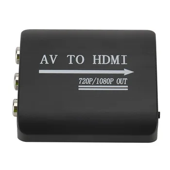 MINI AV ir HDMI konverteris 1080P CVBS RCA AV ir HDMI Konverteris mini 1080P AV2 HDMI FS