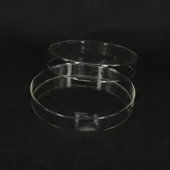 150mm Borosilikatinio Stiklo Petri Kultūros Patiekalas su Dangteliais Lab Bakterijų, Mielių