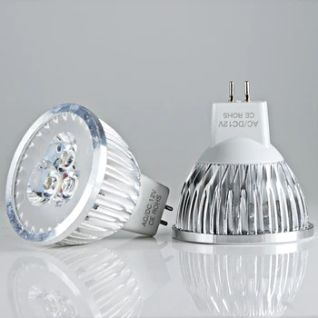 Led mr16 dėmesio 3W 12v 24v lemputės šviesos Aliuminio korpuso aukštos kokybės 60 laipsnių energiją taupanti lemputė, lubų žemyn-šviesos 12 24 voltų