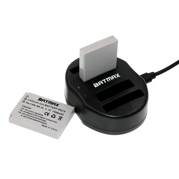 Batmax 1 Vnt NB-4L NB-5L Dual USB Kroviklis skirtas Canon IXUS 990 980 860 970 230 30 40 70 75 80 110 120 130 220 YRA SS SX200 SX230 HS