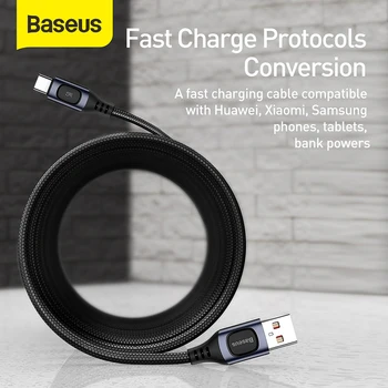 Baseus 5A USB C Tipo Kabelis Xiaomi mi 9 10 pro 