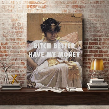 Kleopatra Klasikinio meno meme Tapybos sienos Menas Kuriamas, Medinis Rėmas, Drobės, skirtą kambarį namuose miegamasis studijų bendrabučio spaudinių apdaila