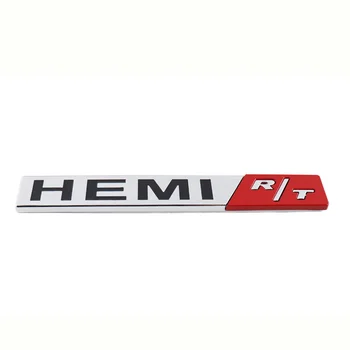 3D Cinko Lydinys Automobilių Stilius Dodge HEMI R/T Logotipas, Emblema Kalibro Challenger Jcuv Ram 1500 Modifikuoti Automobilio Galinio Lipduko Priedai