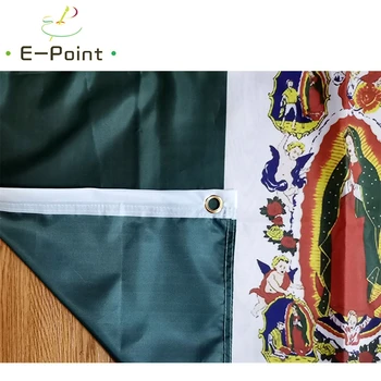 Our Lady Of Guadalupe Vėliavos Meksika 2ft*3ft (60*90cm) 3ft*5ft (90*150cm) Dydis Kalėdų Dekoracijas Namų Vėliavos Banner