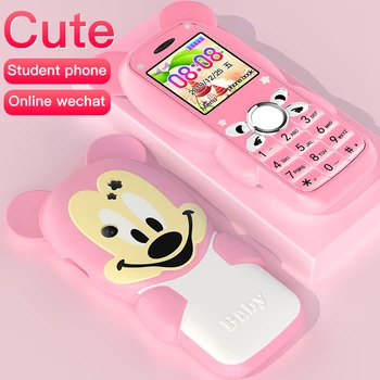 Super Mini Mielas Vaikams Studentų Mobiliojo Telefono Mygtuką 