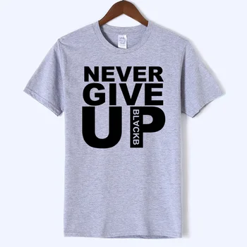 Vyriški O-kaklo trumpomis Rankovėmis marškinėliai, Jūs 'll Never Walk Alone Never Give Up 