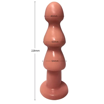 Analinio Sekso Žaislus Didelis Butt Plug Dilatador Prostata Massager Vyrų Moteris Gėjų Didelis Analinis Granulės Lyties Suaugusiųjų Išangę Plėtra Stimuliatorius