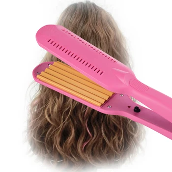 Naujas Gofruotojo Garbanoti Plaukai Chapinha Hair Curler Crimper Purus Didelės Bangos, Plaukų Suktukai Plaukų Garbanojimo Lygintuvai Stilius Įrankiai
