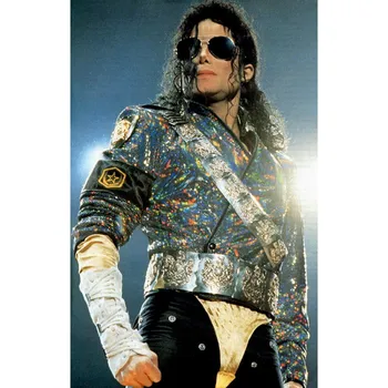 Rankų darbo MJ Michael Jackson BLOGAI Pavojingų Uogiene Lazerio Striukė Diržo nustato Veiklos Dovana Imitacija, Rodo Muzikos Žvaigždė Kolekcija