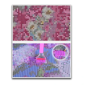 Diamond Siuvinėjimo Rožės Diamond Gėlių Mozaika 