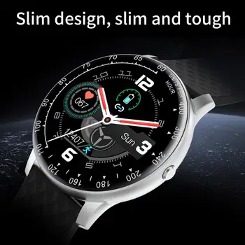 Paprastas Stilius jutiklinių IP68 Vandeniui Smart Žiūrėti Slim Sporto Apyrankę HD Ekranas Sveikatos Stebėsenos Apyrankė Smartwatch 