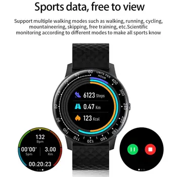 Paprastas Stilius jutiklinių IP68 Vandeniui Smart Žiūrėti Slim Sporto Apyrankę HD Ekranas Sveikatos Stebėsenos Apyrankė Smartwatch 