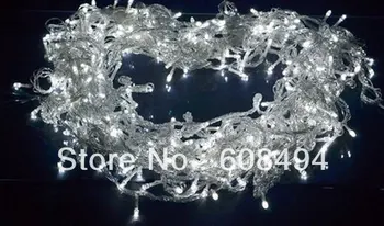 400 LED 50M/164FT Vestuves Kalėdų Pasakos String dega Christmass KALĖDOS Vestuvių Girliandą šalis dekoro 220V ES-BALTA