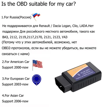 ONKAR ELM327 OBD ⅱ Bluetooth Skaitytuvas elm 327 V2.1 OBD 2 Automobilių Diagnostikos Įrankį, Skirtą 