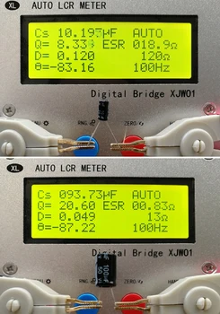XJW01 skaitmeninis tiltas 0.3% L/CR testeris pasipriešinimo, induktyvumą, talpa, ESR Matuoklis, galutinio produkto. su Metalo atveju