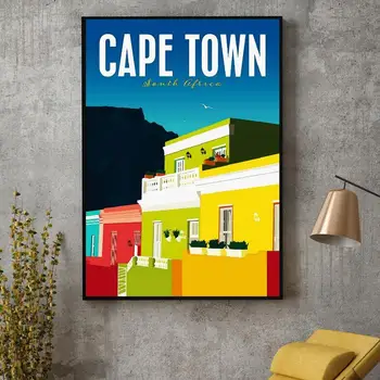 Cape town Kelionės Drobė Spausdinti Sienos Meno Plakato Nuotrauką Modernus Minimalistinis Miegamasis Kambarį Apdaila, be Rėmelio
