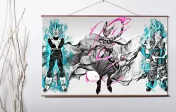 Karšto Japonijos Anime Meno Drobė plakatas apdailos, dažymo, su medžio masyvo kabinti pažymėkite