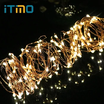 ITimo LED Lempos String Medvilnės Kamuolys Šviesos Kalėdų, Vario Viela, Styginių Šviesos Girlianda Saulės Energijos Guirlande Lumineuse