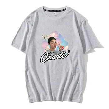 Derlius T Marškinėliai Moterims 2020 Metų Vasaros Vatos Pagaliukai T Shirt Mens Charli Damelio Ledo Kavos Harajuku Marškinėliai Ropa Mujer Korėjos Balta