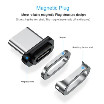 3A Magnetinio QC 3.0 USB C Tipo Kabelis Sony Xperia 5 1 ii XZ3 L1 L2 L3 L4 XZ XZs XZ1 XZ2 Premium X Kompaktiškas XA1 10 Plius XA2Ultra
