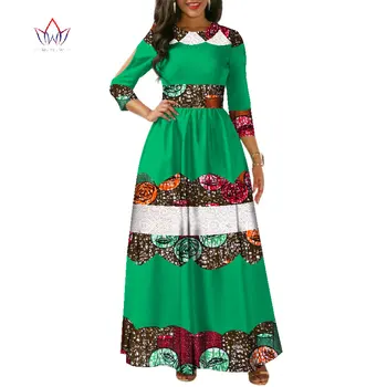 Nauja Afrikos Vaškas Spausdinti Suknelės Moterims heidi bazin Riche Kratinys Nėrinių Ilgos Suknelės Dashiki Moterys Afrikos Drabužių Vestidos WY3479