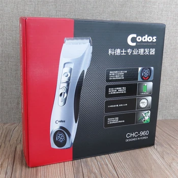 Codos CHC-960 Įkraunama Plaukų Clipper Profesionalūs Elektriniai Plaukų Žoliapjovės Vyrų Salonas, Kirpykla Skutimosi Mažesne Mašina LED Rodyti