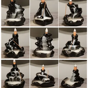 Karšto 24 Rūšių Keramikos Smilkalų Laikiklis Nešiojamų Moliuskui Smilkalų Degiklis Kalnų Krioklys Žuvų Vertus Lotus Smilkalų Laikiklis