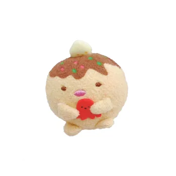 Japonijos Osakos Takoyaki 6pcs/set PP Medvilnės Pliušas lėlės, Žaislai, Pomėgiai Minkštas Iškamšos Įdaryti Pliušinis Vaikams Kalėdų Dovana