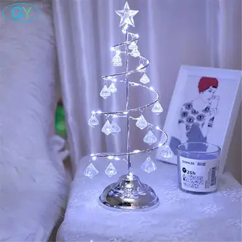 Auksas, Sidabras led kalėdų Styginių šviesos ,miegamojo kalėdinė dekoracija stalo lempa, šiltai balta šalta balta stalo dekoro naktį šviesos