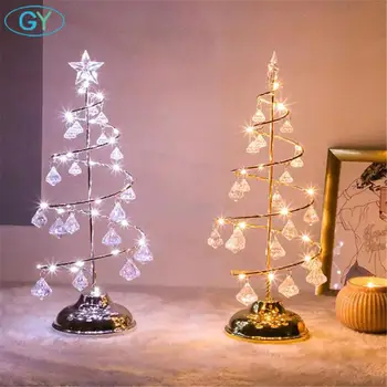 Auksas, Sidabras led kalėdų Styginių šviesos ,miegamojo kalėdinė dekoracija stalo lempa, šiltai balta šalta balta stalo dekoro naktį šviesos