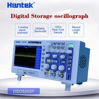 Hantek DSO5202P Skaitmeninis Oscilloscope 200MHz 2 Kanalų 1GSa/s 7