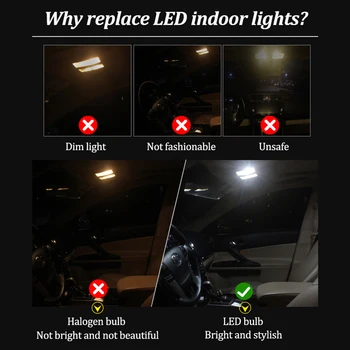 Be Klaidų, LED interjero šviesos Rinkinys, Skirtas 