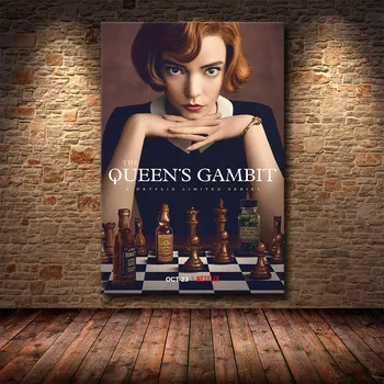 Queen ' S Gambit Plakatas Hd Spausdinimo Drobės Tapybos Gyvenamasis Kambarys Ir Miegamasis Apdailos Paveikslą Kaip Dovaną