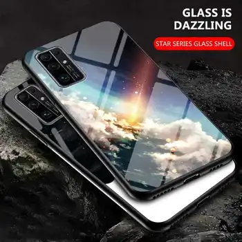 KatyChoi Žvaigždėtas Dangus Modelis Stiklo Atveju Huawei Honor 30s 30 20 9x Žaisti 4T Pro 20 10 9 Lite Telefono Padengti