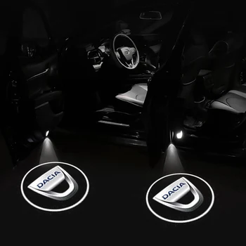 2vnt Belaidžių Led Automobilio Duris Sveiki atvykę Šviesos Lazerio Projektorius Logotipas Dvasia, Šešėlis, Šviesos Dacia Duster 