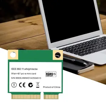 AX3000H Mini PCI-E WiFi 6 Belaidžio Tinklo Kortelė 2.4 / 802.11 ac Ax 5.0 MU-MIMO 